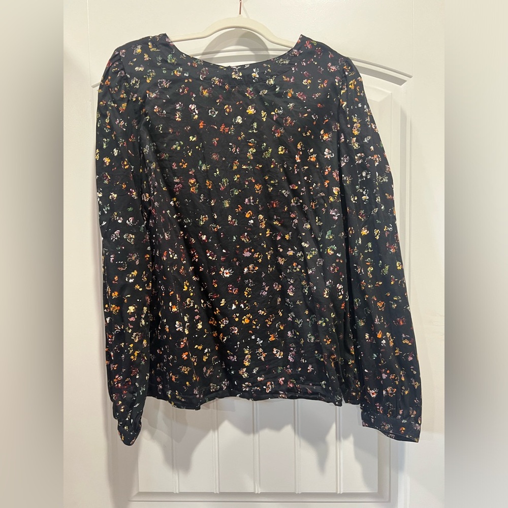 Gap Button Up Blouse with Flowers